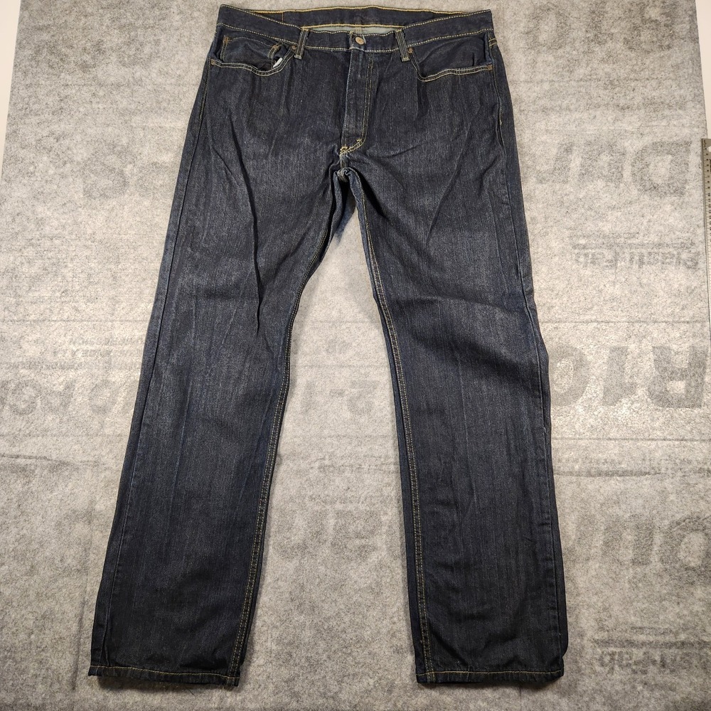 Levi's Men's 559 Relaxed Straight Leg Jeans 38x32.5 Blue Denim Men's dark wash
